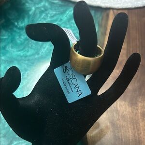 TOSCANA Made in Italy Gold Ring, 1”, New with tag
